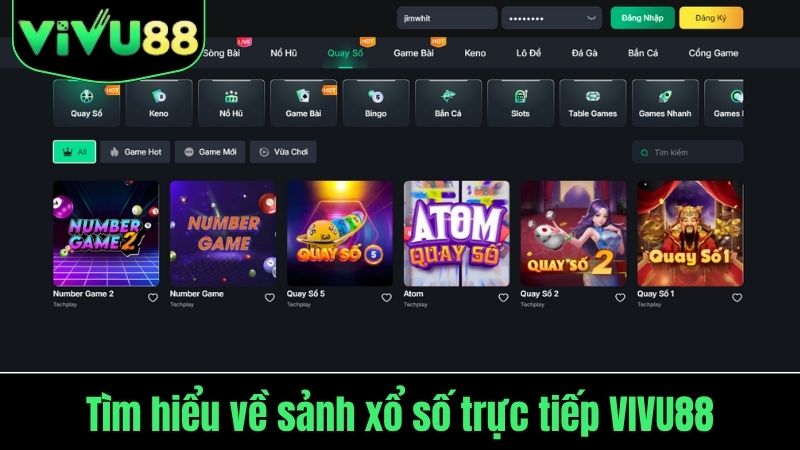 xổ số trực tiếp Vivu88