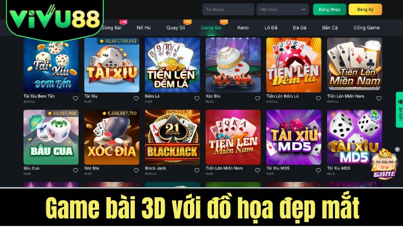 Game bài 3D VIVU88