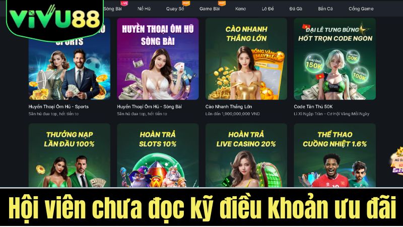 tin đồn Vivu88 lừa đảo