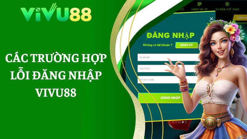 các trường hợp lỗi đăng nhập Vivu88