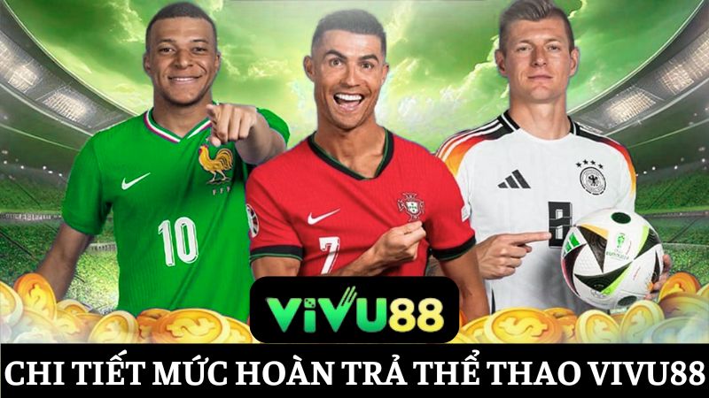 Chi tiết các mức hoàn trả thể thao cuồng nhiệt