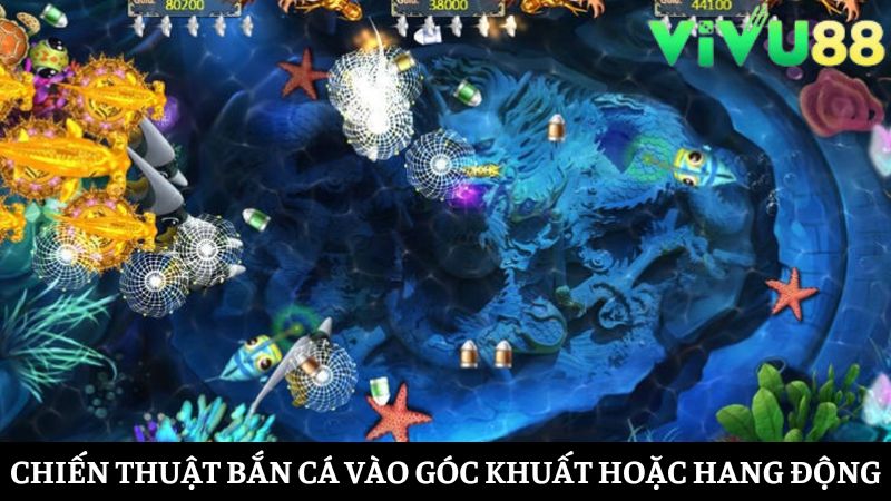 Ưu tiên góc có hang động để bắn cá Vivu88