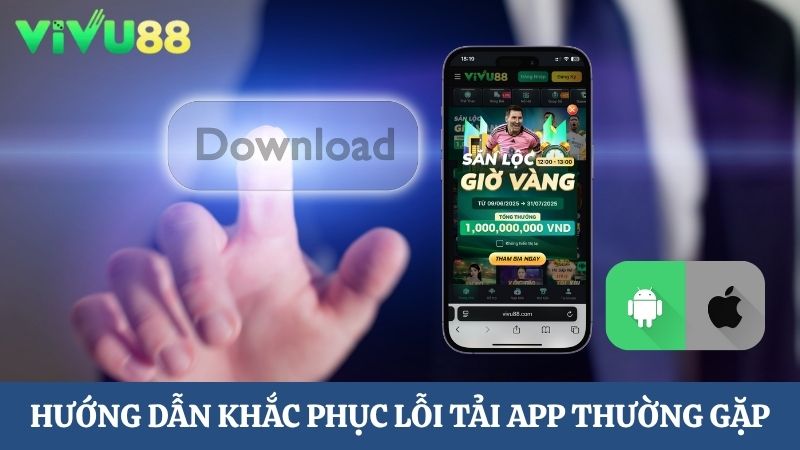khắc phục các lỗi tải app Vivu88